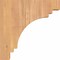 Ekena Millwork Pescadero Smooth Corbel, Western Red Cedar, 3 1/2"W x 12"D x 12"H COR04X12X12PEC00SWR - alternate 2